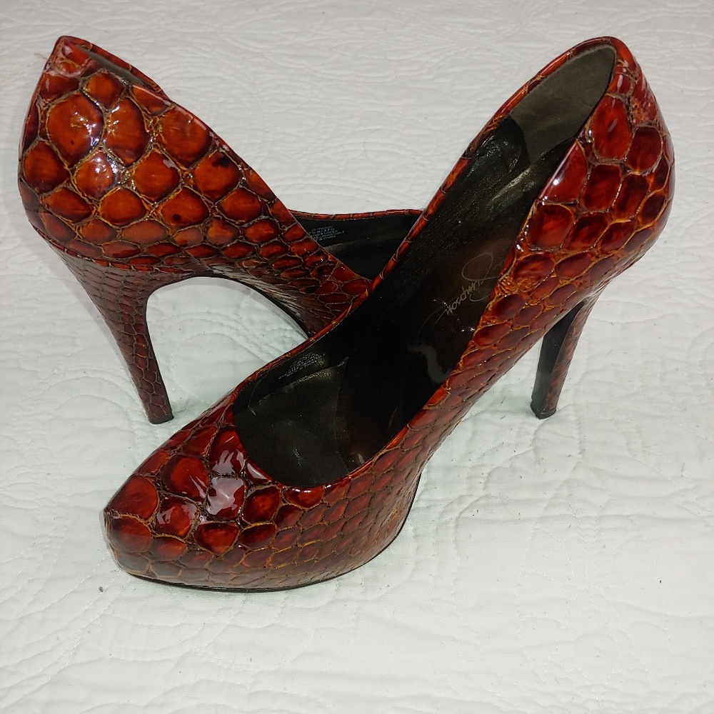 Jessica Simpson Faux Snake Skin heels